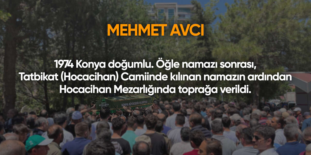 Konya'da bugün vefat edenler | 24 Ocak 2026 4